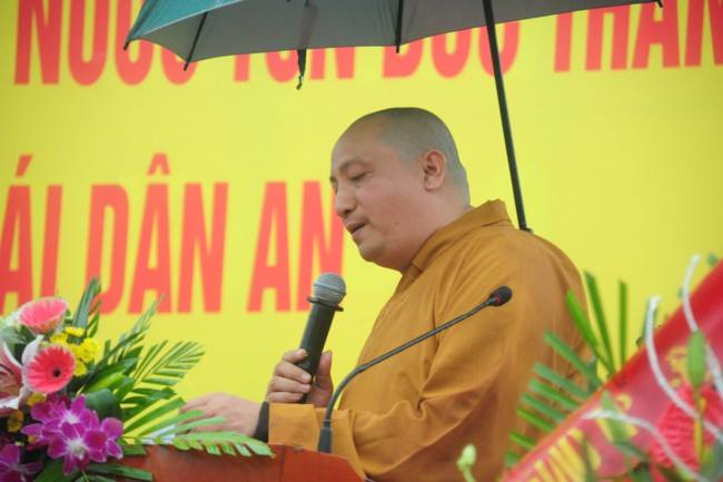 Hòa thượng Thích Quảng Tùng Phó Chủ tịch HĐTS, kiêm Trưởng ban Từ thiện, Trung ương Giáo hội Phật giáo Việt Nam